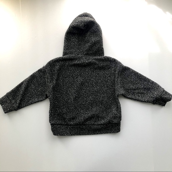 Zara Kids Charcoal Crop Hoodie - Picture 2 of 2